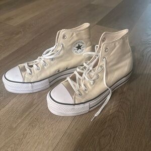 Converse Women's Off-White High-Top Sneakers